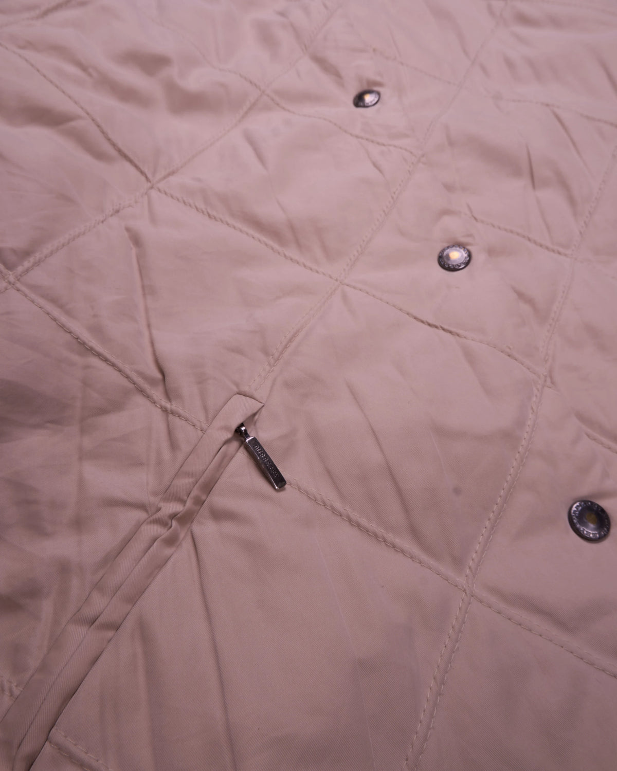 Burberry Pink Quilted Jacket - L