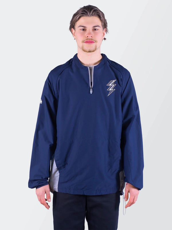 NFL Navy Nylon Windbreaker Jacket - L