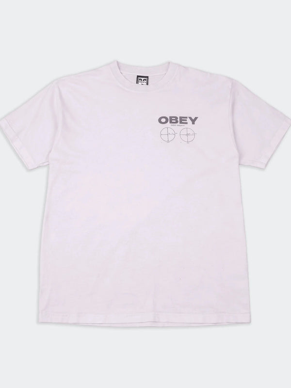 Obey White Graphic T-shirt - M