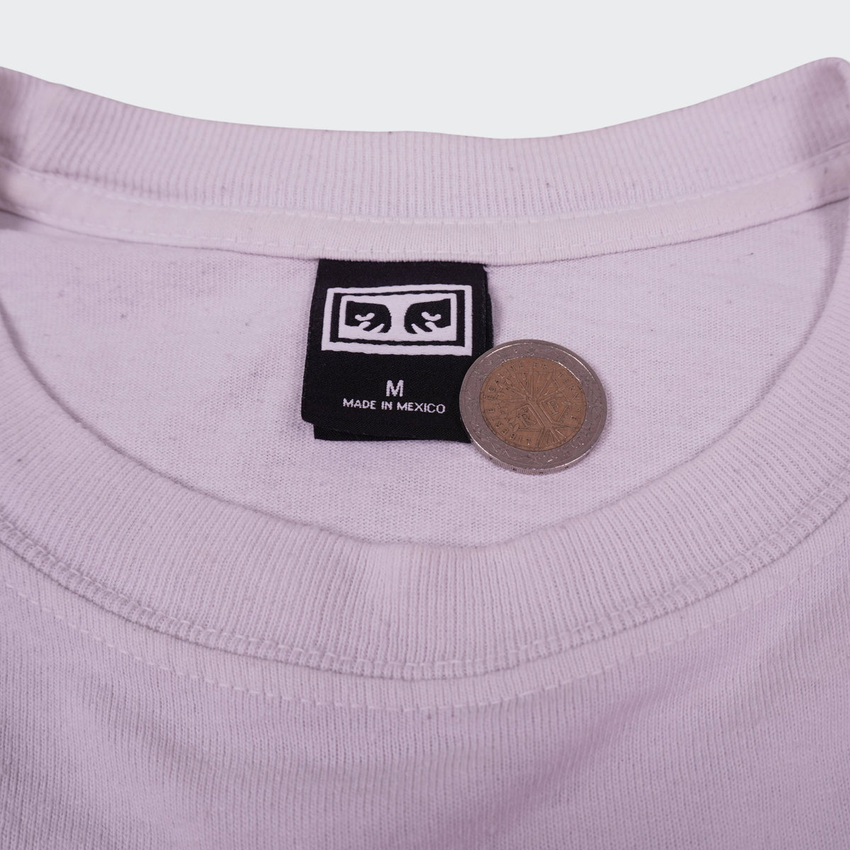 Obey White Graphic T-shirt - M