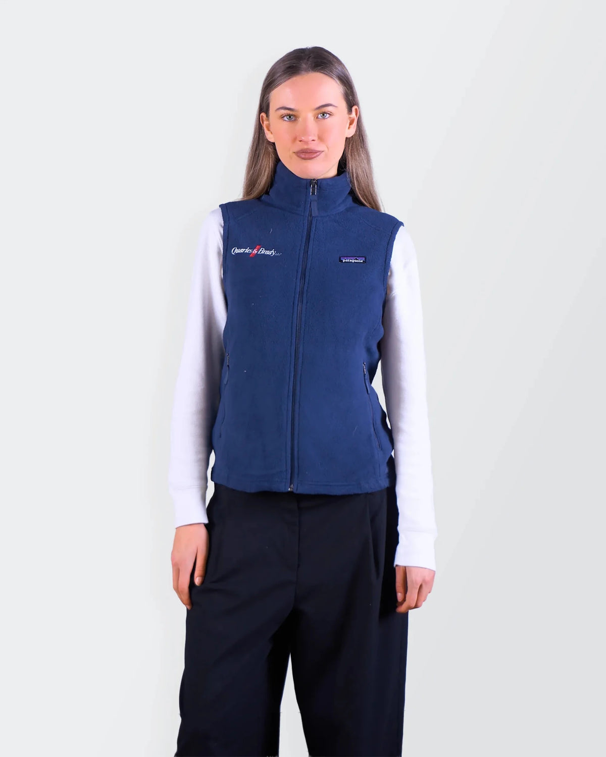 Patagonia Navy Fleece Vest - S
