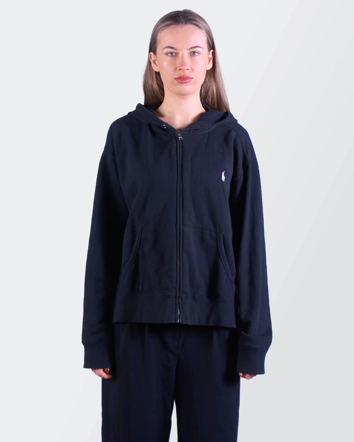 Ralph Lauren Black Full - Zip Hoodie M