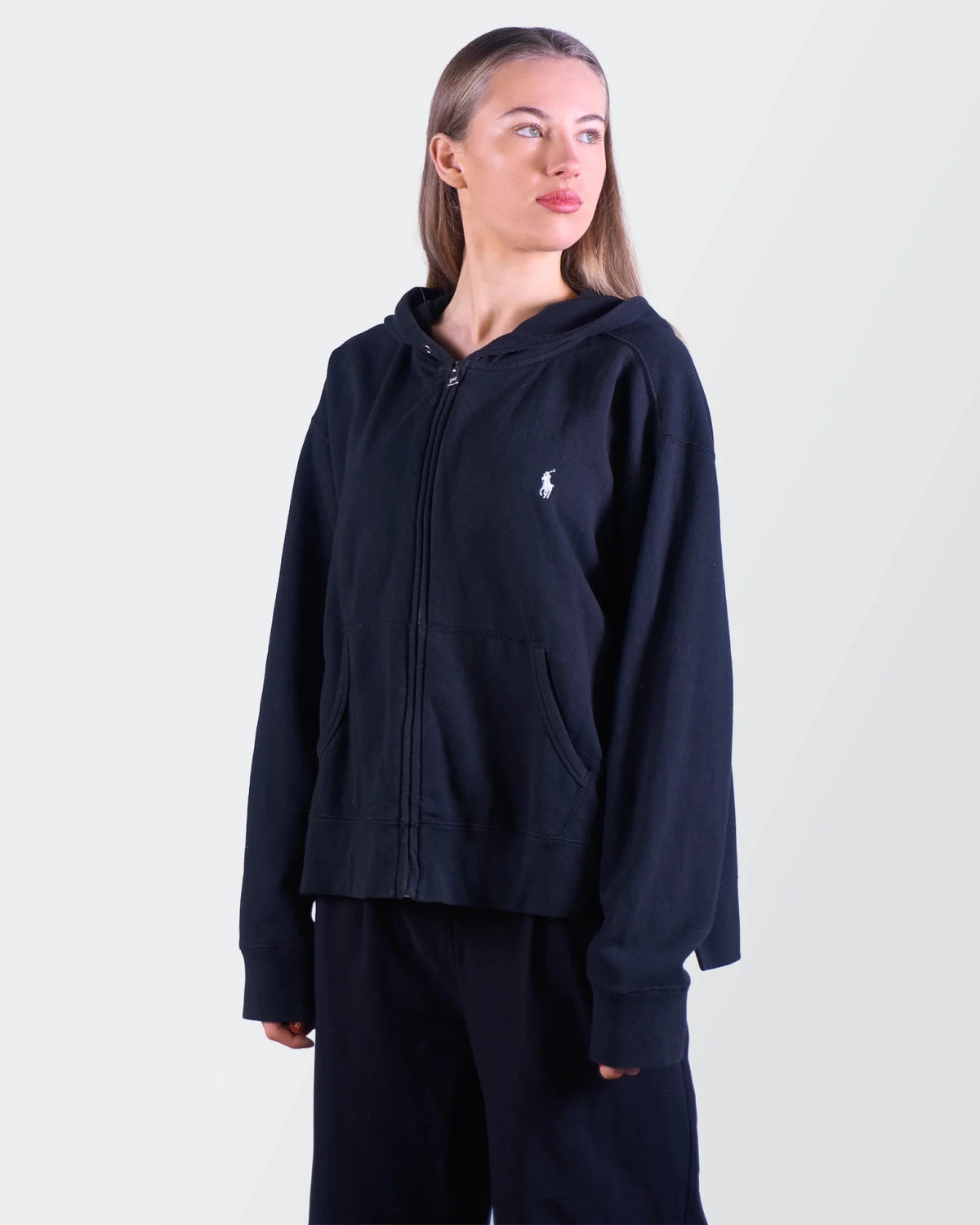Ralph Lauren Black Full - Zip Hoodie M