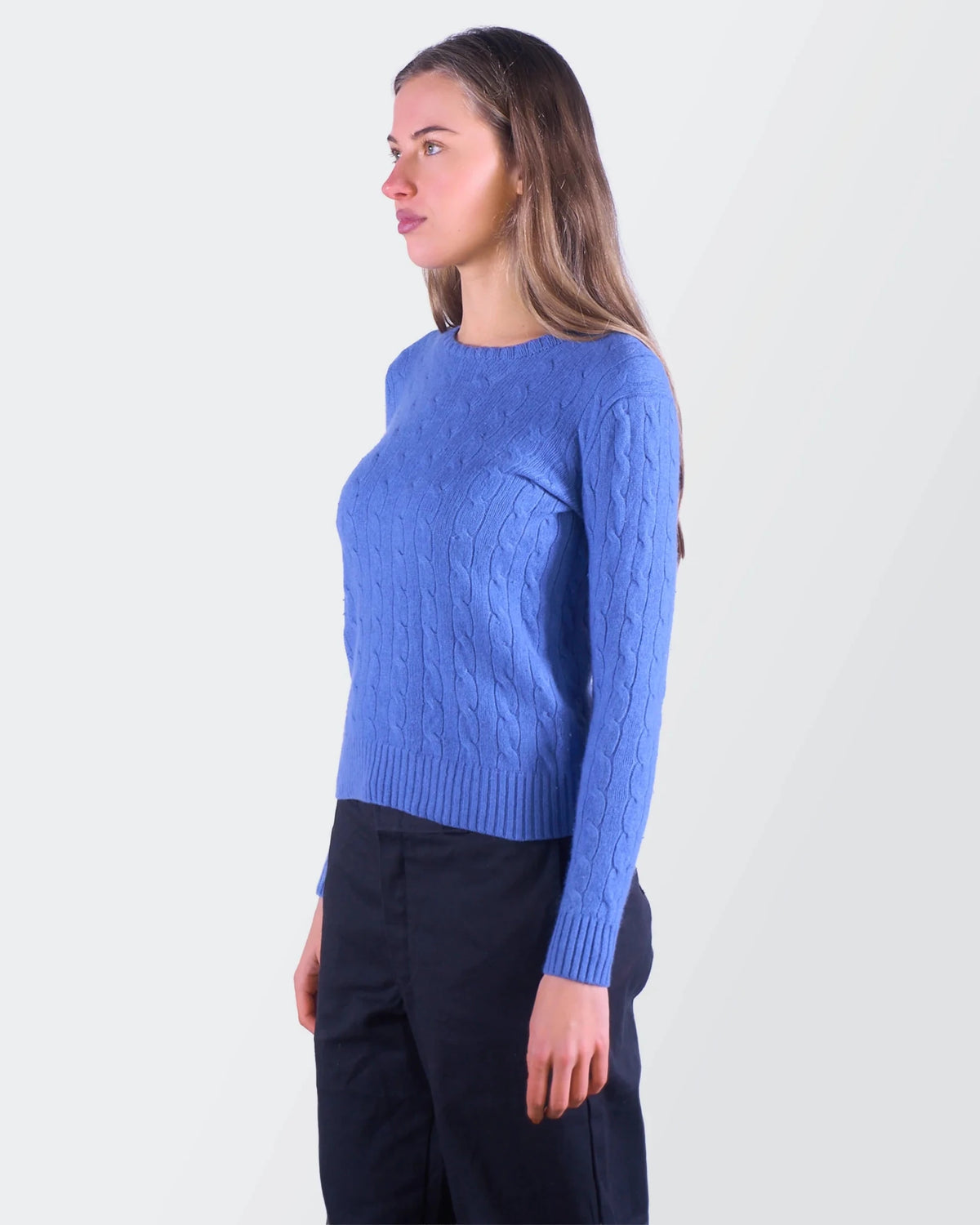 Ralph Lauren Blue Cable Knit - S