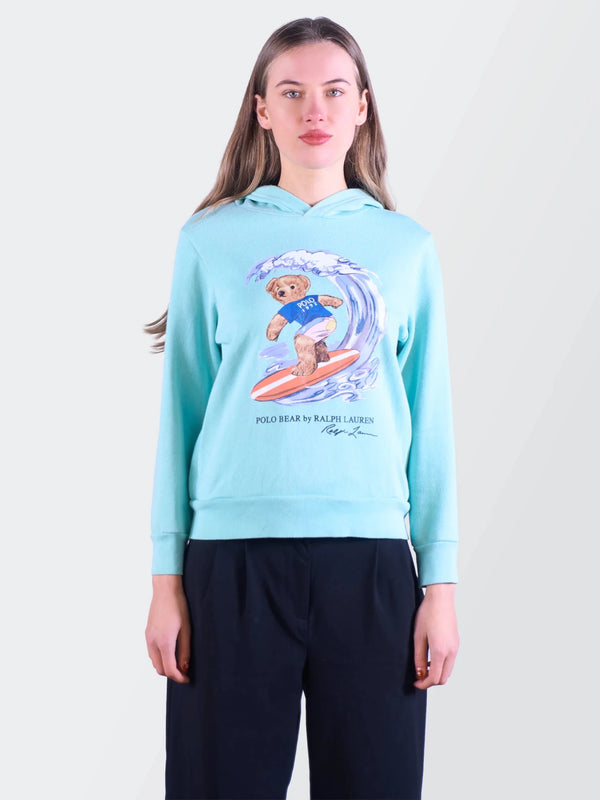 Ralph Lauren Blue Cotton Hoodie - XS