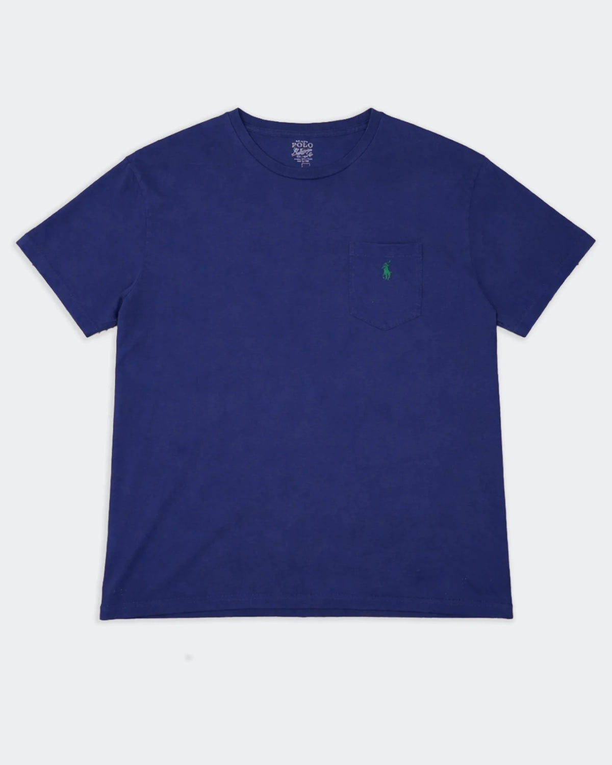Ralph Lauren Blue Cotton Pocket T-Shirt - L