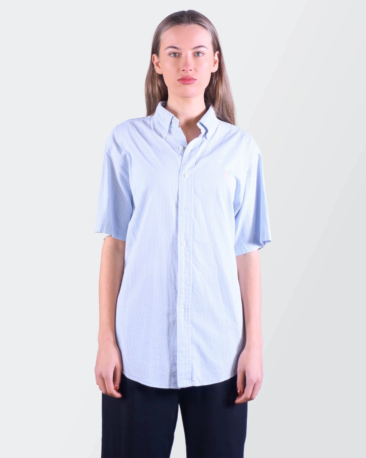 Ralph Lauren Blue Short - sleeve Shirt M