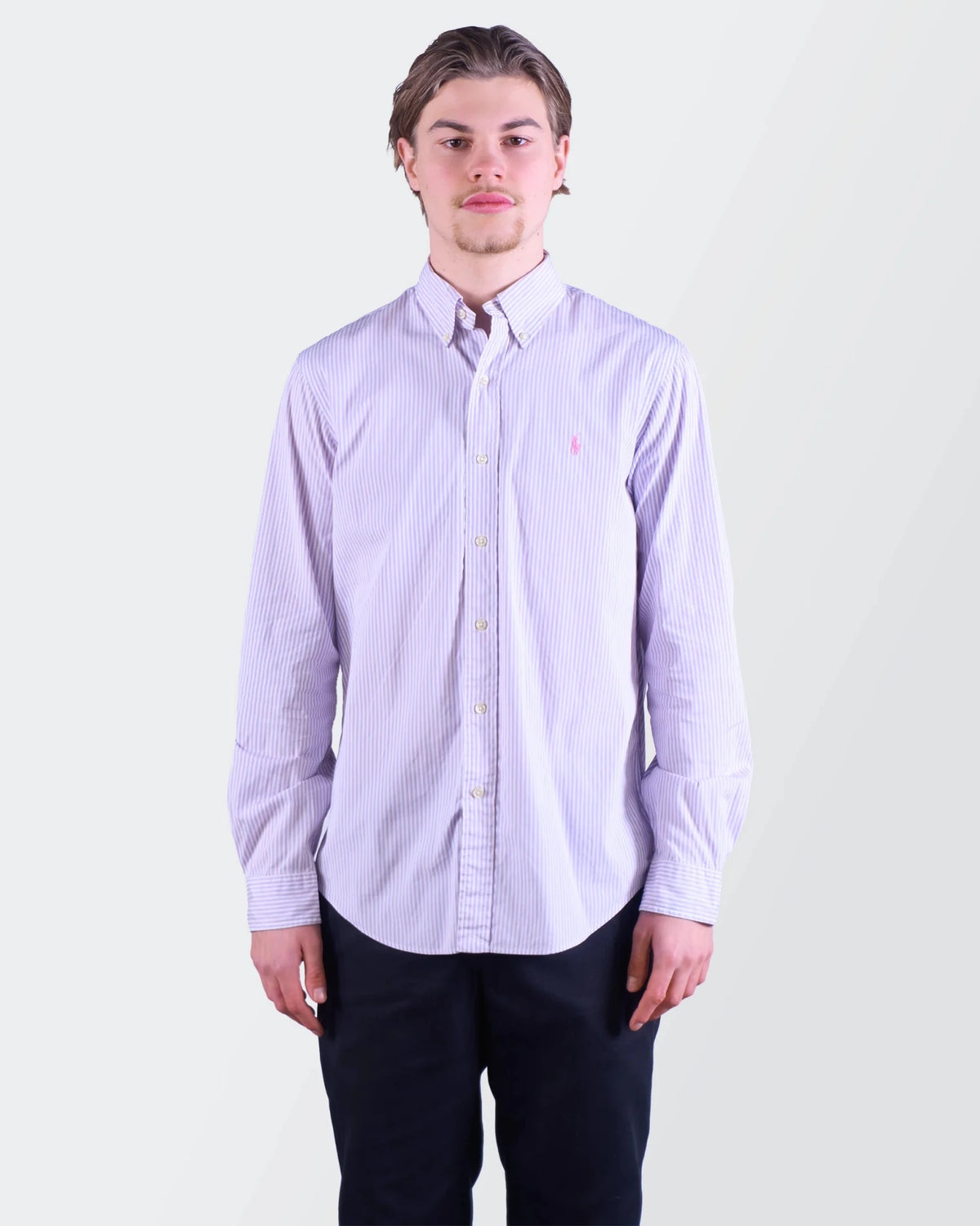 Ralph Lauren Blue striped Button - Up Shirt - M