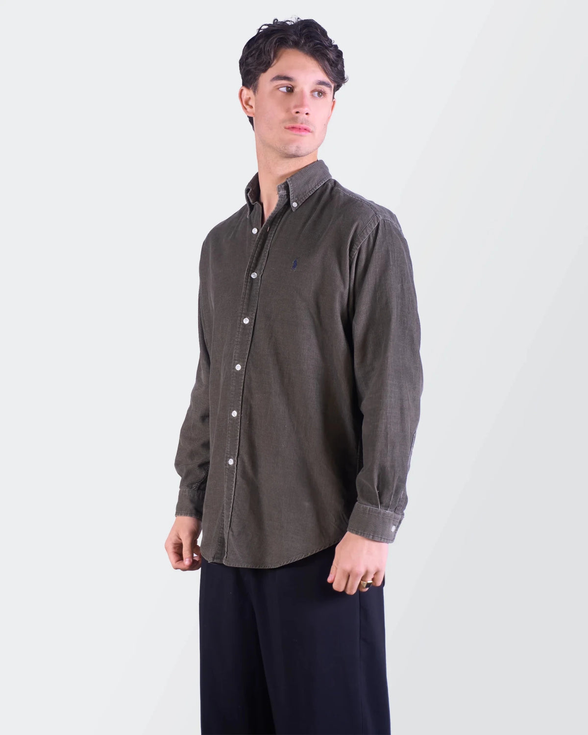 Ralph Lauren Brown Corduroy Button - Down Shirt - M