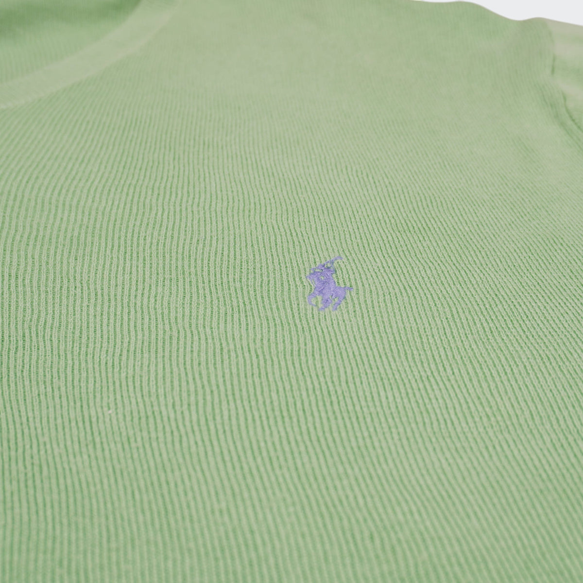 Ralph Lauren Green Cotton V - neck Sweater - L