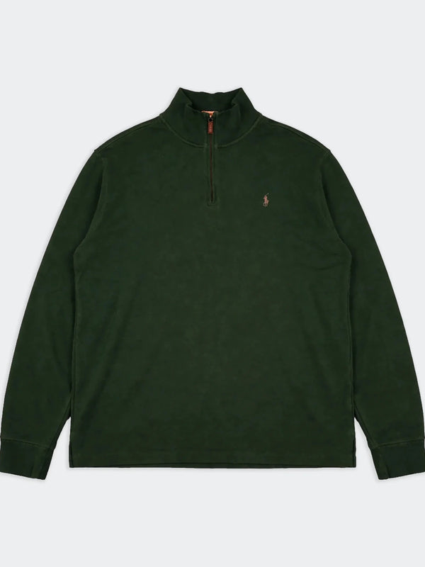 Ralph Lauren Green Half - zip Sweater - XXL