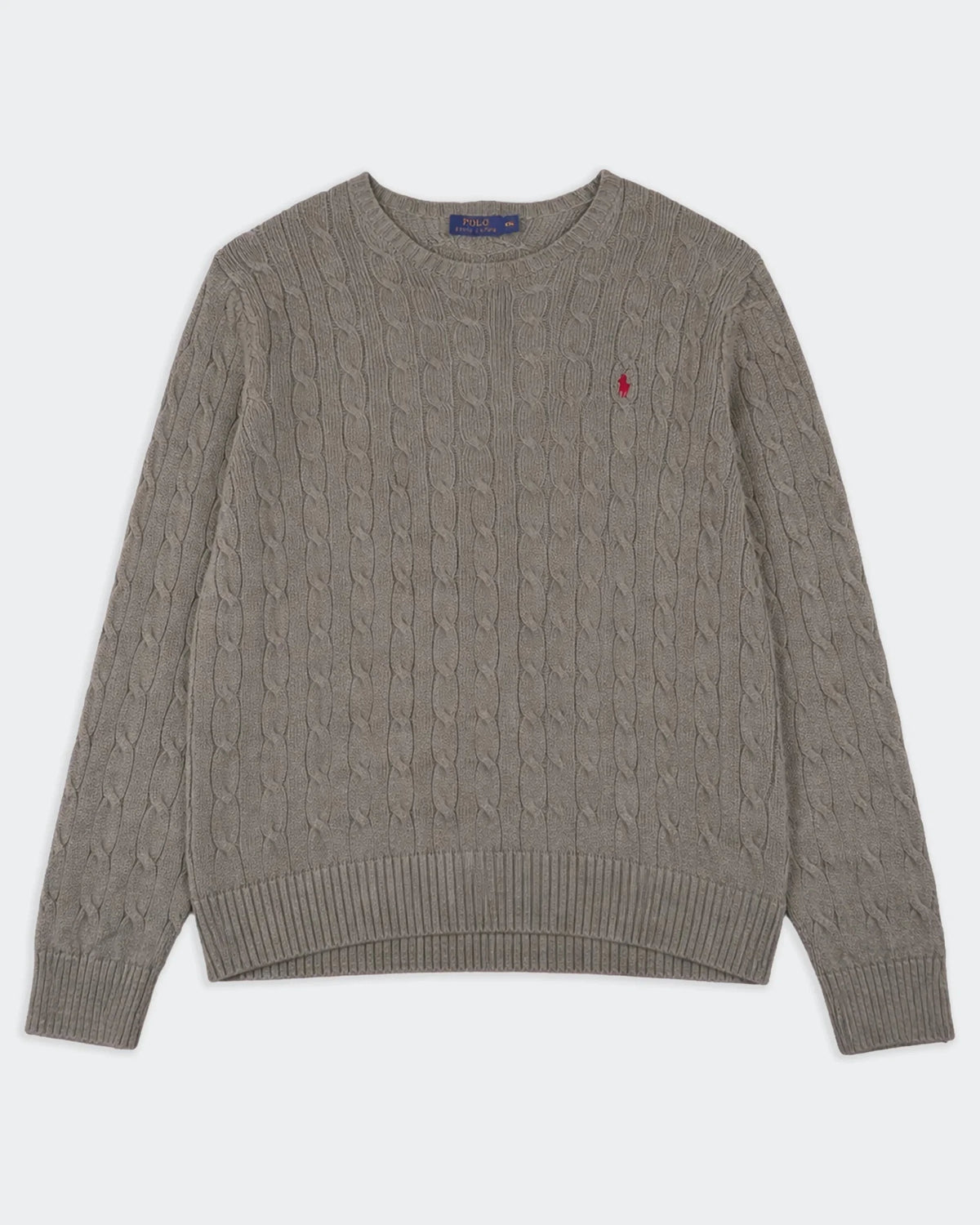 Ralph Lauren Grey Cable - Knit jumper - XXL