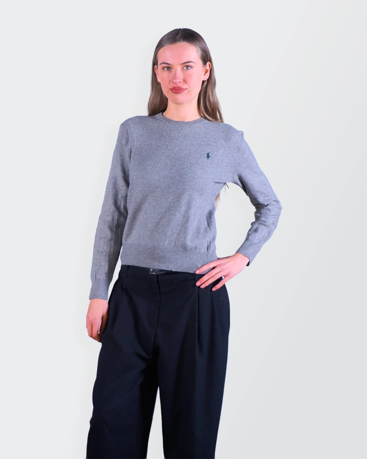 Ralph Lauren Grey Crewneck Sweater - XS