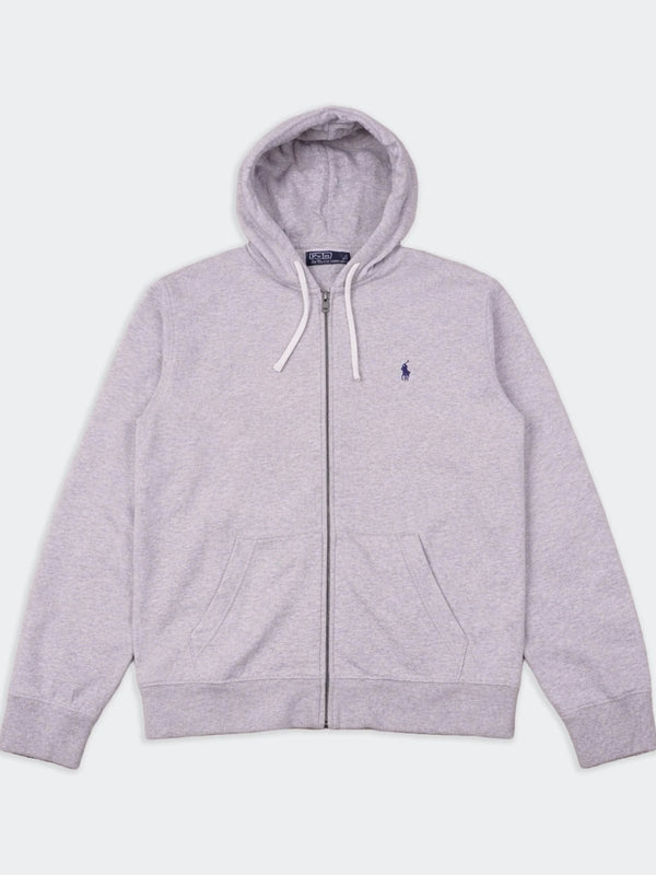 Ralph Lauren Grey Full - Zip Hoodie - L