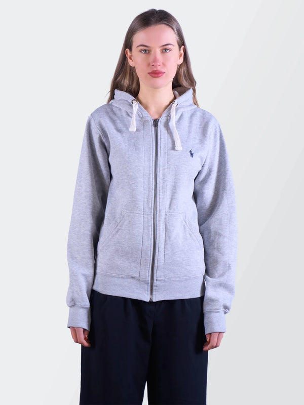 Ralph Lauren Grey Full - Zip Hoodie - M