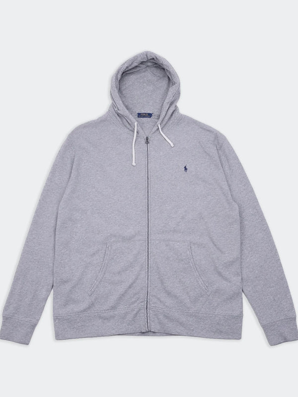 Ralph Lauren Grey Full - Zip Hoodie - XL