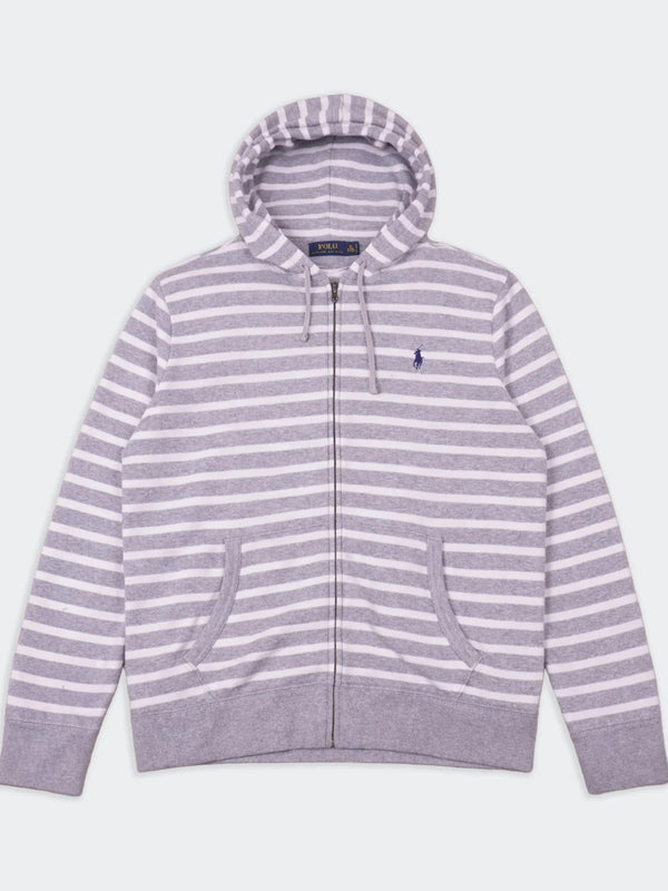 Ralph Lauren Grey Full - Zip Hoodie - XXL