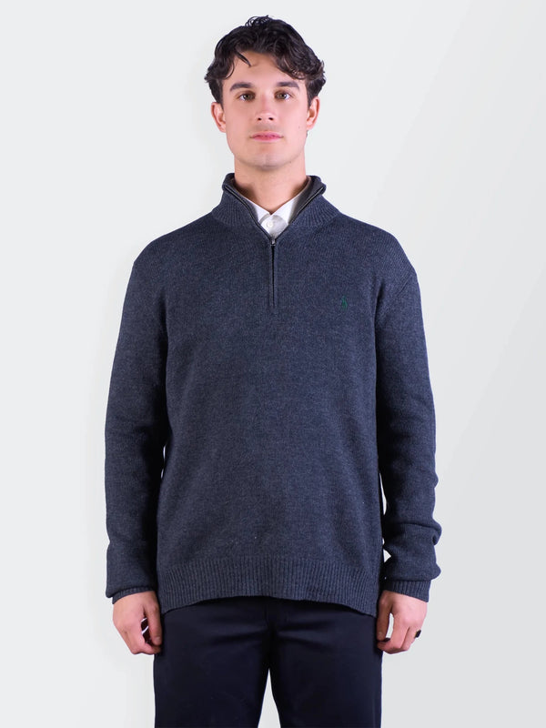 Ralph Lauren Grey Quarter - zip Sweater - L
