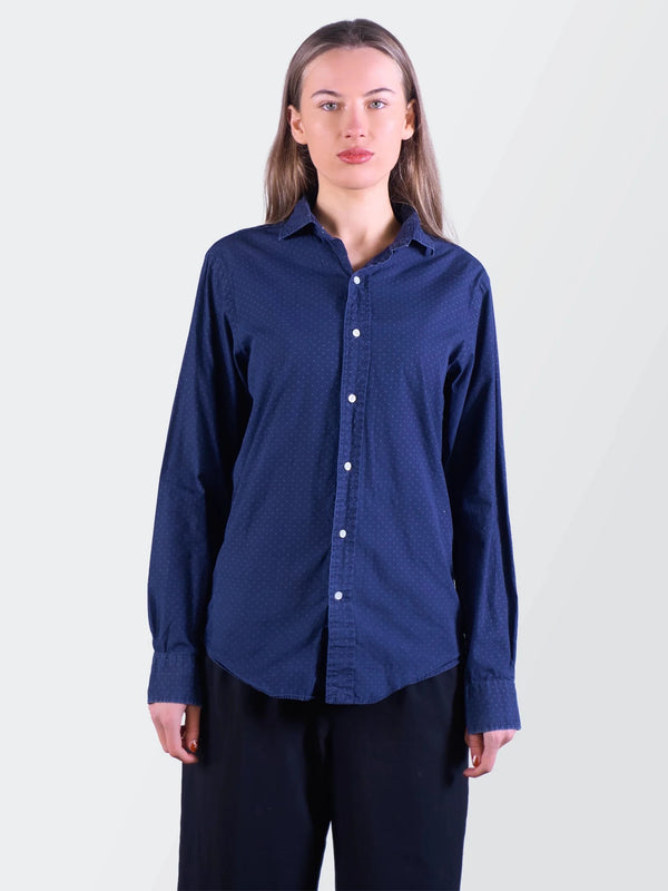 Ralph Lauren Navy Button - Up Shirt - M