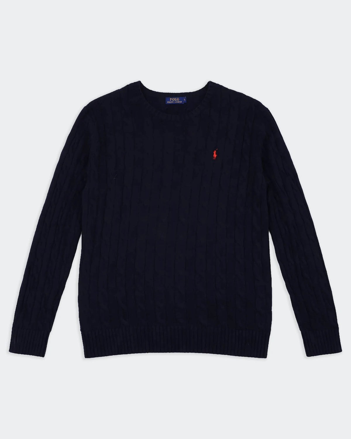 Ralph Lauren Navy Cable - Knit jumper - L