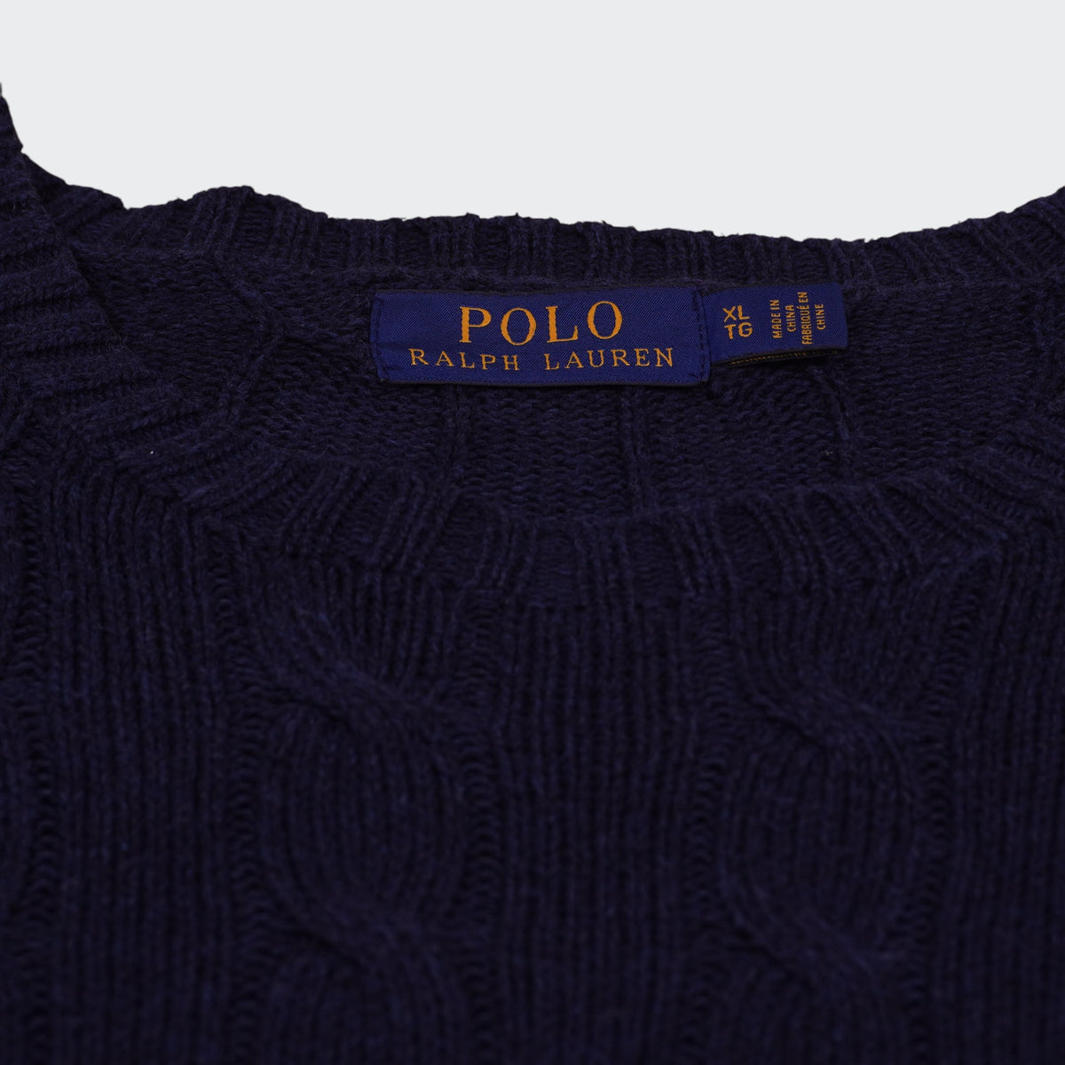 Ralph Lauren Navy Cable - Knit jumper - XL