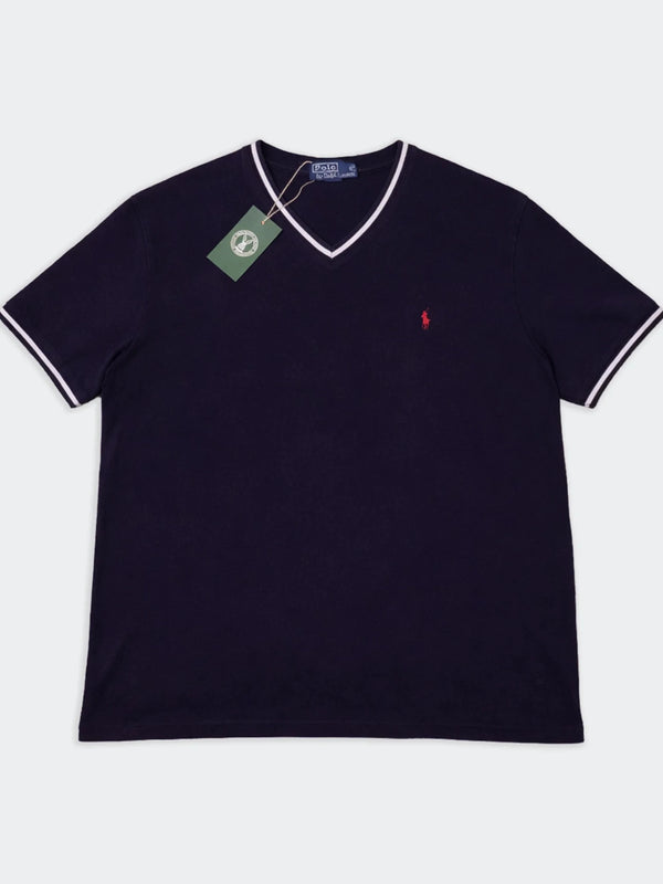 Ralph Lauren Navy Cotton T-Shirt - XL