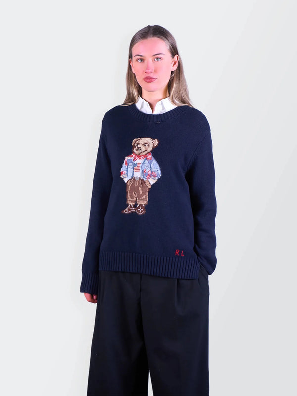 Ralph Lauren Navy Crewneck Sweater - M