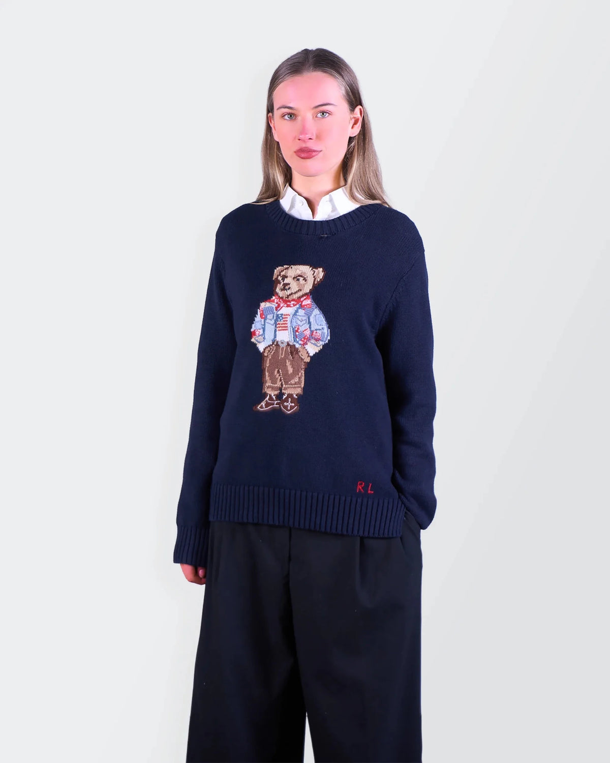 Ralph Lauren Navy Crewneck Sweater - M