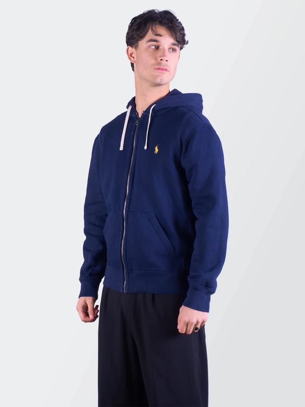 Ralph Lauren Navy Full - Zip Hoodie M