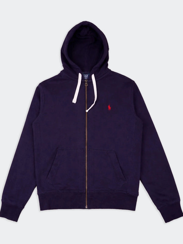 Ralph Lauren Navy Full - Zip Hoodie - XL