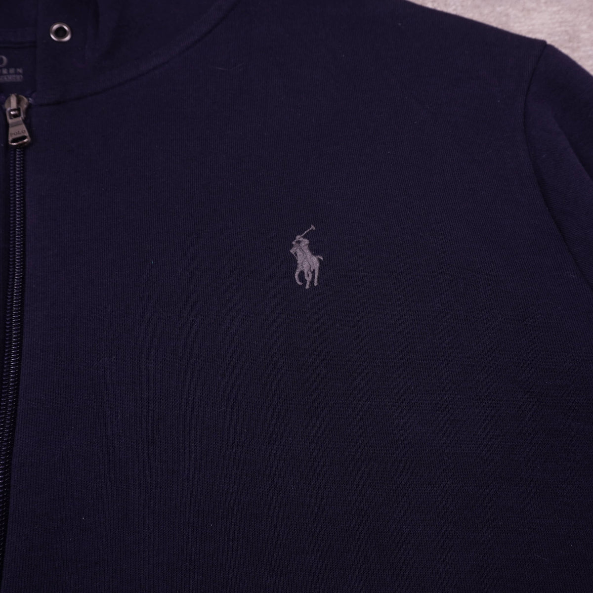 Ralph Lauren Navy Full - Zip Hoodie - XXL