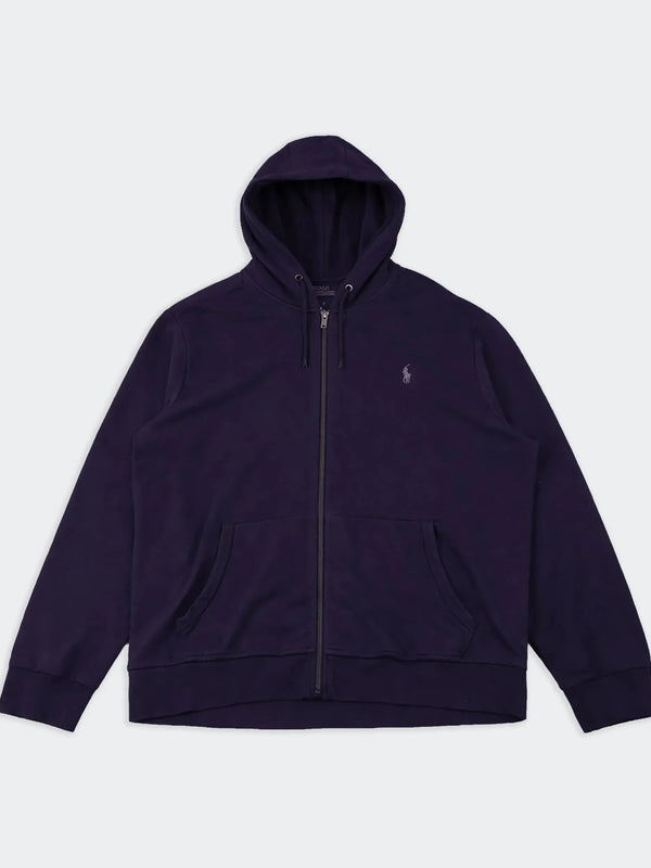Ralph Lauren Navy Full - Zip Hoodie - XXL