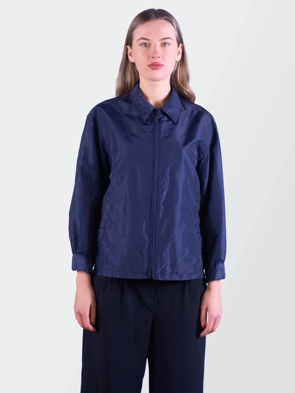 Ralph Lauren Navy Nylon Coach Jacket - XS