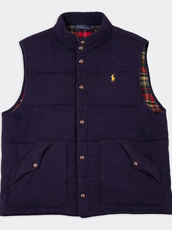 Ralph Lauren Navy Puffer Vest - XL