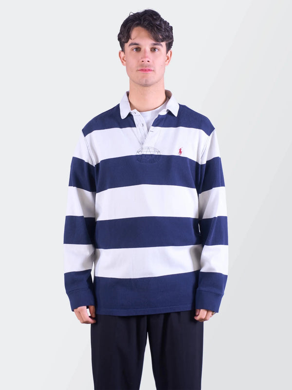 Ralph Lauren Navy Rugby Shirt L