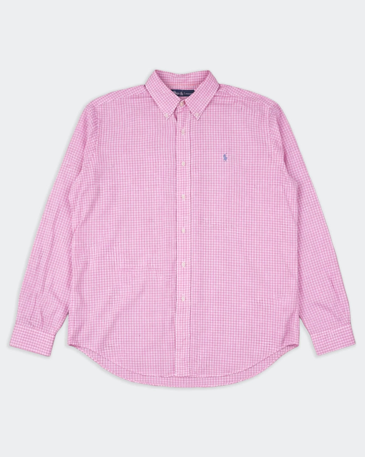 Ralph Lauren Pink Cotton Button - Down Shirt - XL