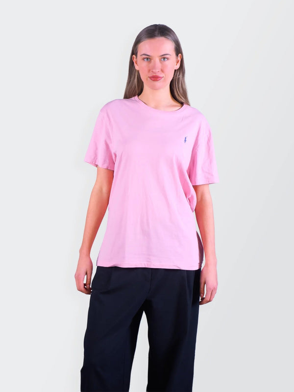 Ralph Lauren Pink Cotton T-Shirt - S
