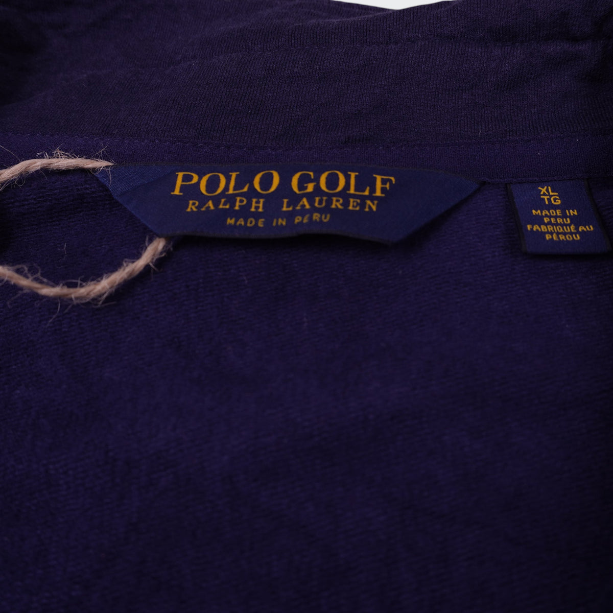 Ralph Lauren Ralph Lauren Navy Cotton Quarter - zip Sweater - XL