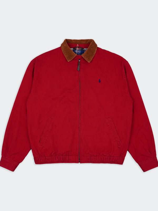 Ralph Lauren Red Cotton Harrington Jacket - L
