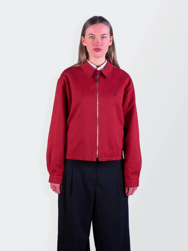 Ralph Lauren Red Cotton Harrington Jacket - M