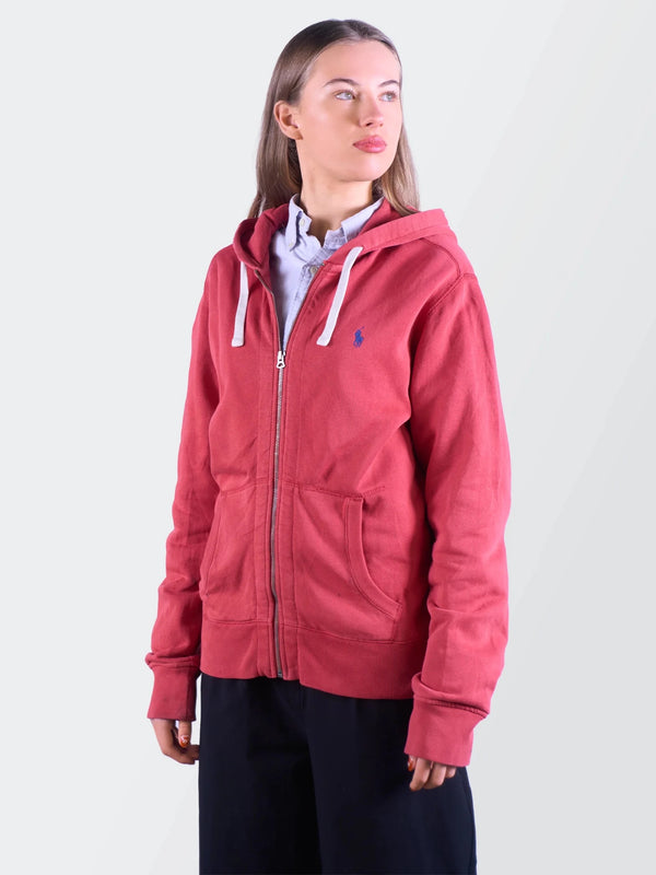 Ralph Lauren Red Full - Zip Hoodie L