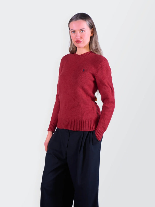Ralph Lauren Red Quarter - zip Sweater - S