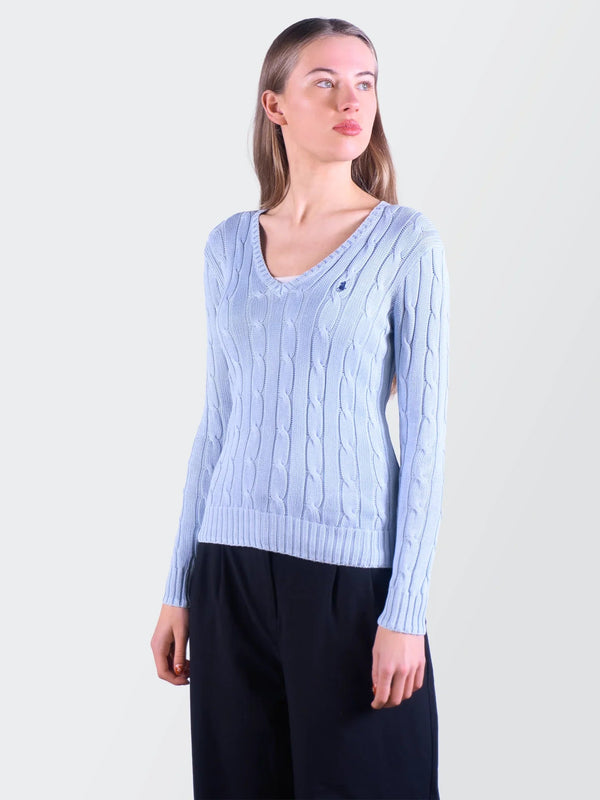 Ralph Lauren V - neck Cable Knit Jumper