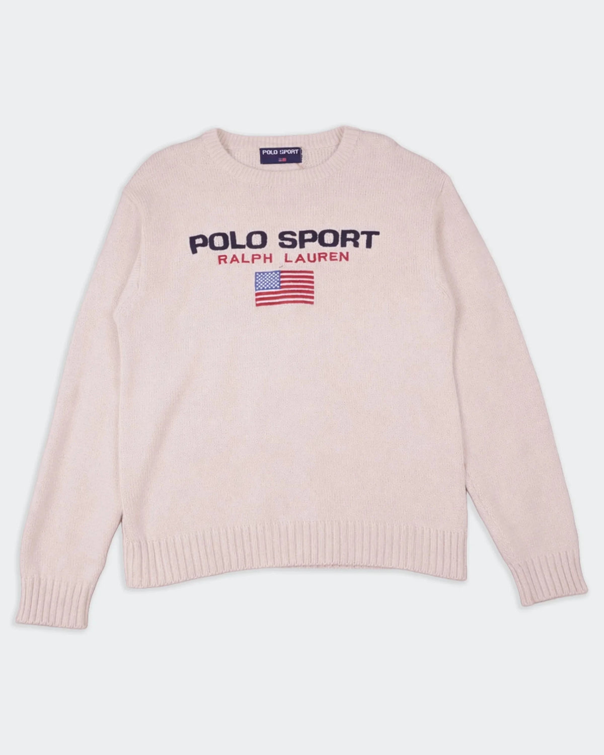 Ralph Lauren White Crewneck Sweater - XL
