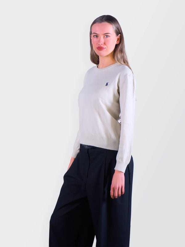 Ralph Lauren White Crewneck Sweater - XS