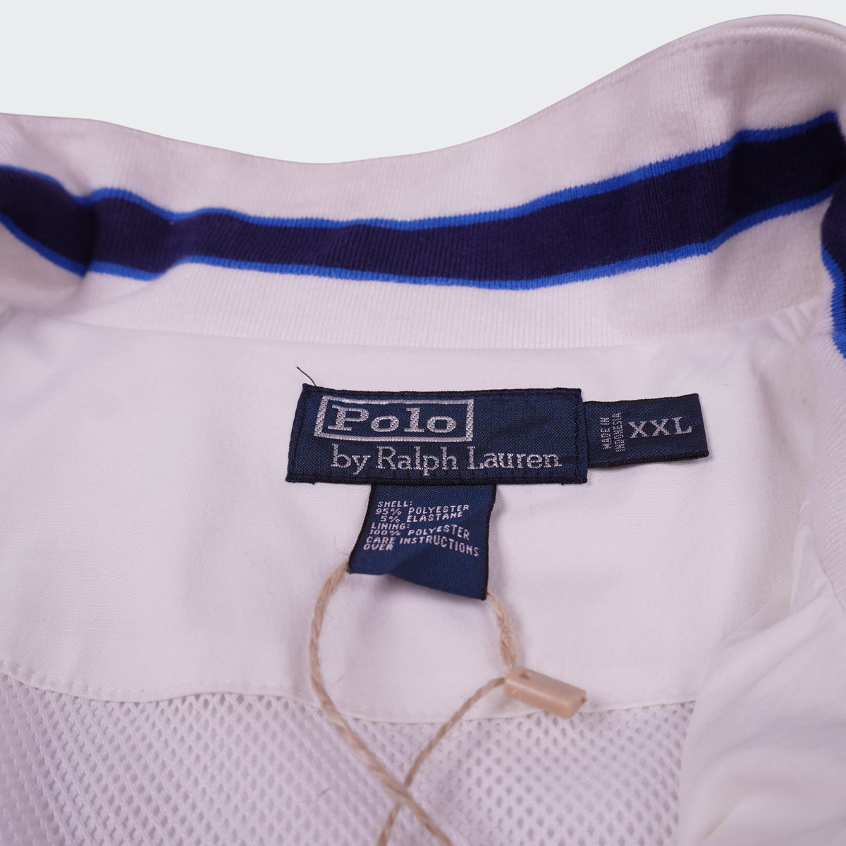 Ralph Lauren White Windbreaker Jacket - XXL