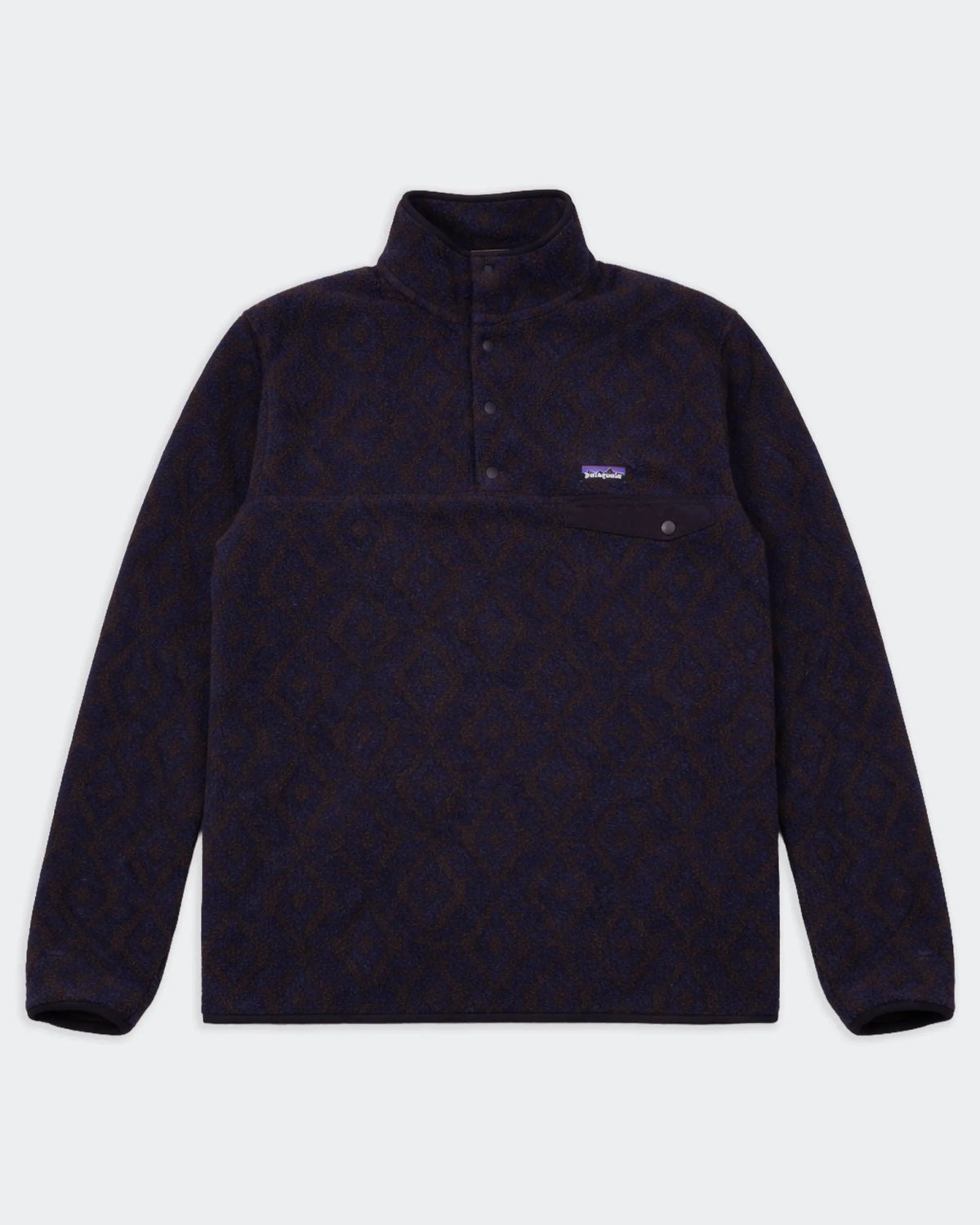 Rare Patagonia Navy Fleece Quarter - zip Sweater - XL