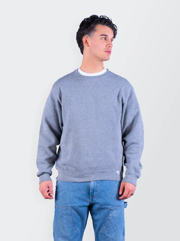 Russel Athletic Grey Cotton Crewneck Sweater - M