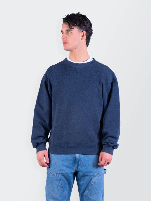 Russel Athletic Navy Cotton Crewneck Sweater - L