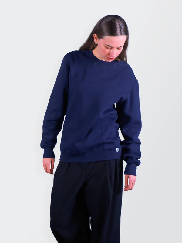 Russel Athletic Navy Cotton Crewneck Sweater - M
